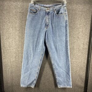 Eddie Bauer‎ Jeans Mens 16 Blue High Rise Loose Fit 34x29 Preppy Outdoor